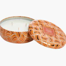 Voluspa Spiced Pumpkin Latte Capsule 3 Wick Tin Candle