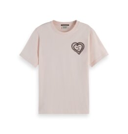 Scotch & Soda - Womenswear Scotch & Soda Chest Artwork Regular Fit Tee