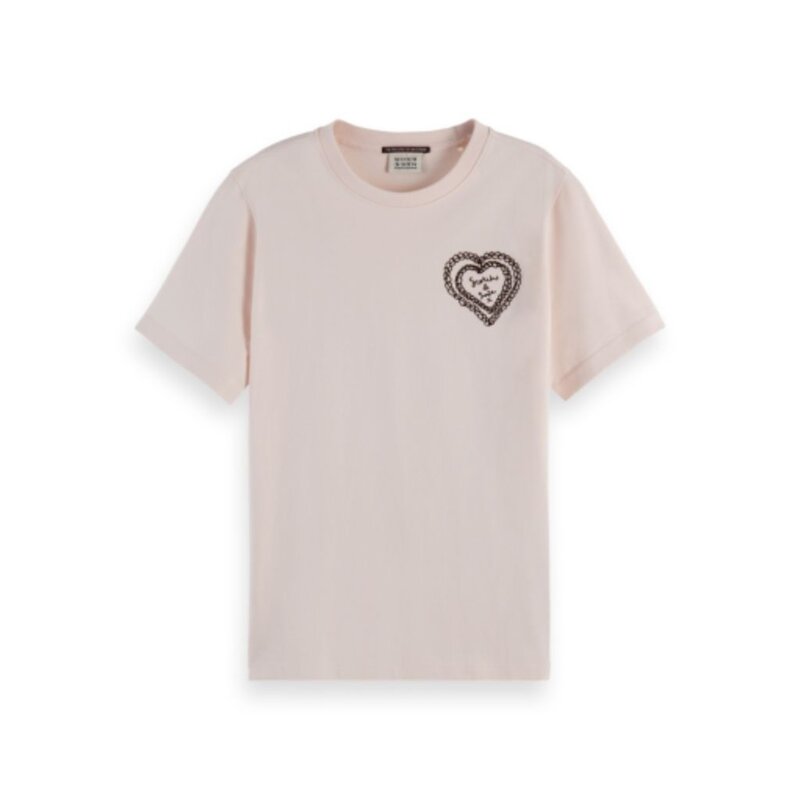 Scotch & Soda - Womenswear Scotch & Soda Chest Artwork Regular Fit Tee