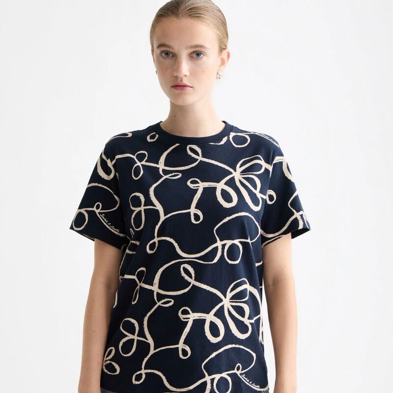 Scotch & Soda - Womenswear All over print regular fit T-shirt