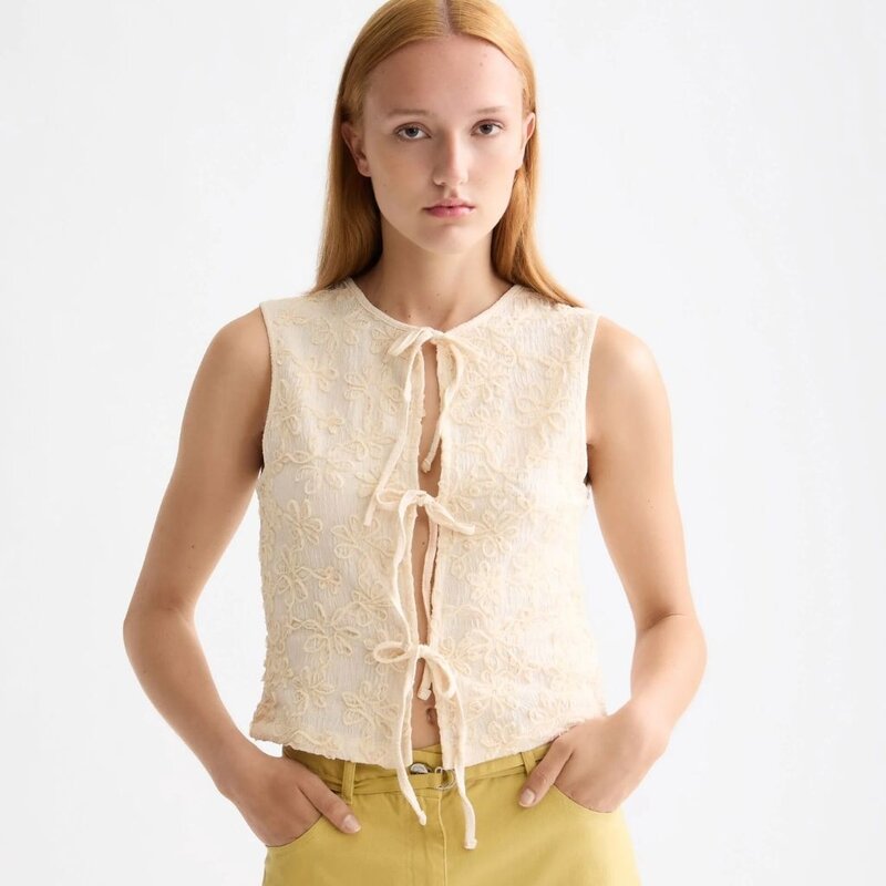 Scotch & Soda - Womenswear Bow closure structured tank