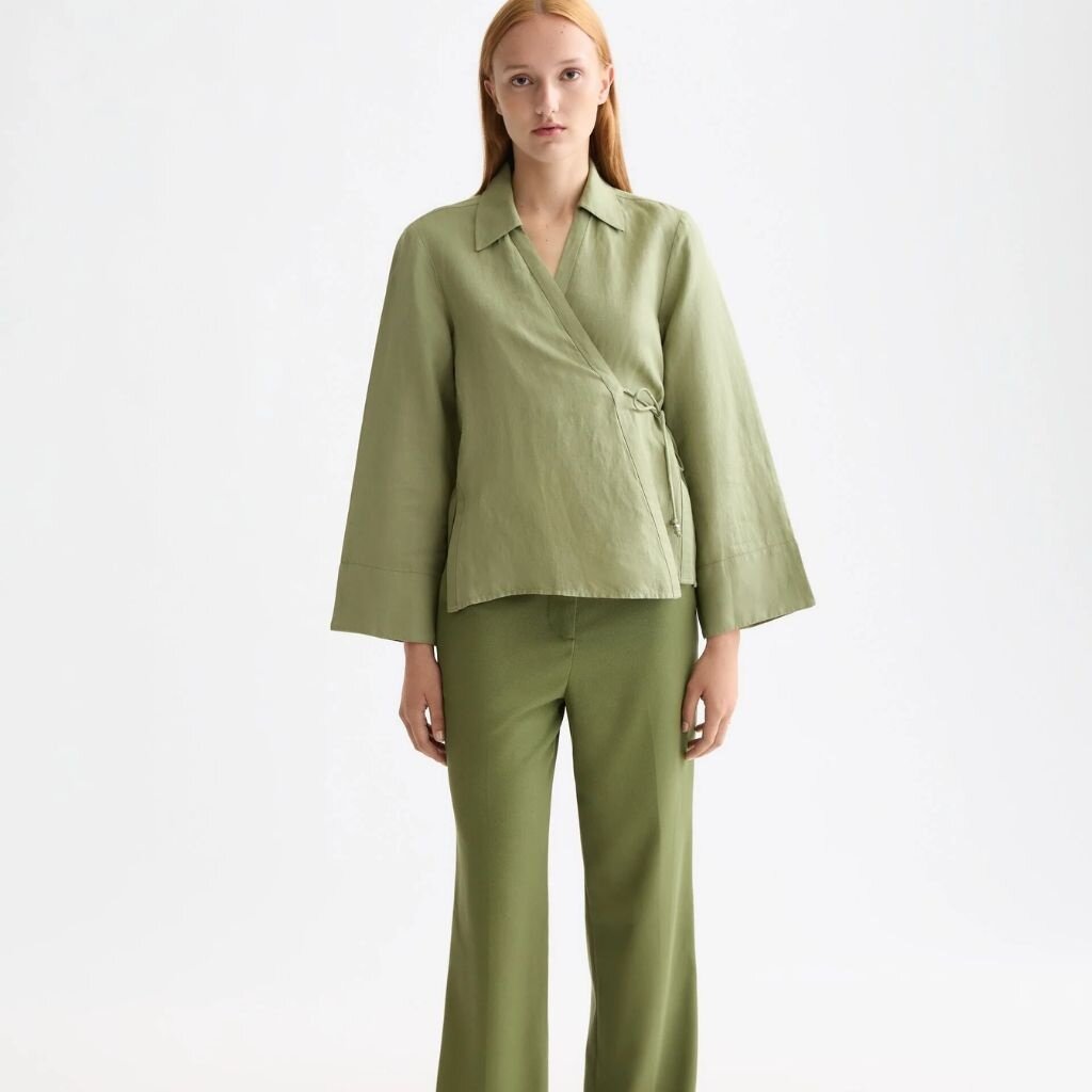 Scotch & Soda - Womenswear Wrap shirt with tie closure