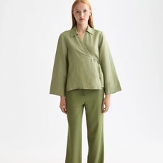 Scotch & Soda - Womenswear Wrap shirt with tie closure