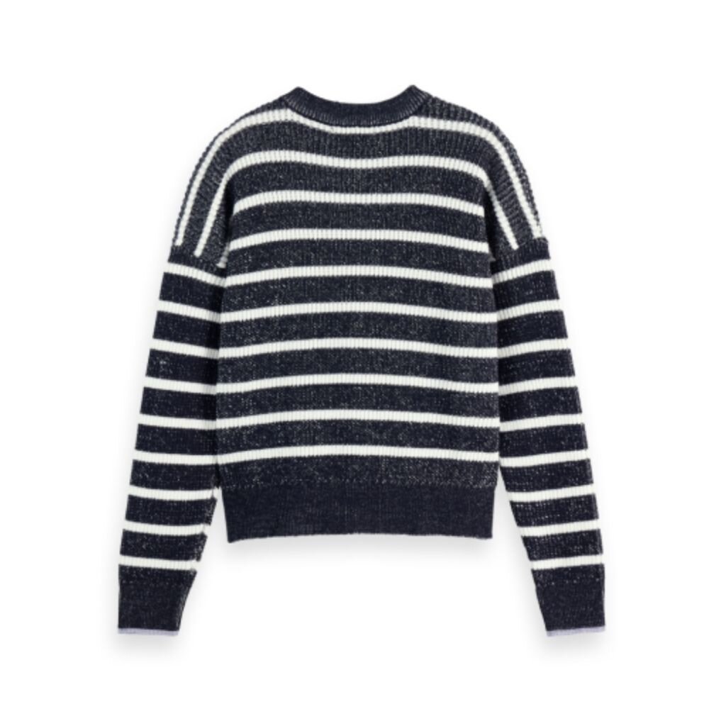 Scotch & Soda - Womenswear Striped Tie Neck Pullover