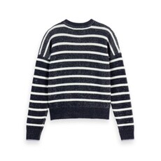 Scotch & Soda - Womenswear Striped Tie Neck Pullover