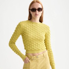 Scotch & Soda - Womenswear Slash Neck Textured Stitch Pullover