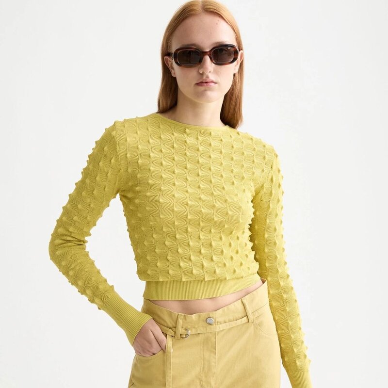 Scotch & Soda - Womenswear Slash Neck Textured Stitch Pullover