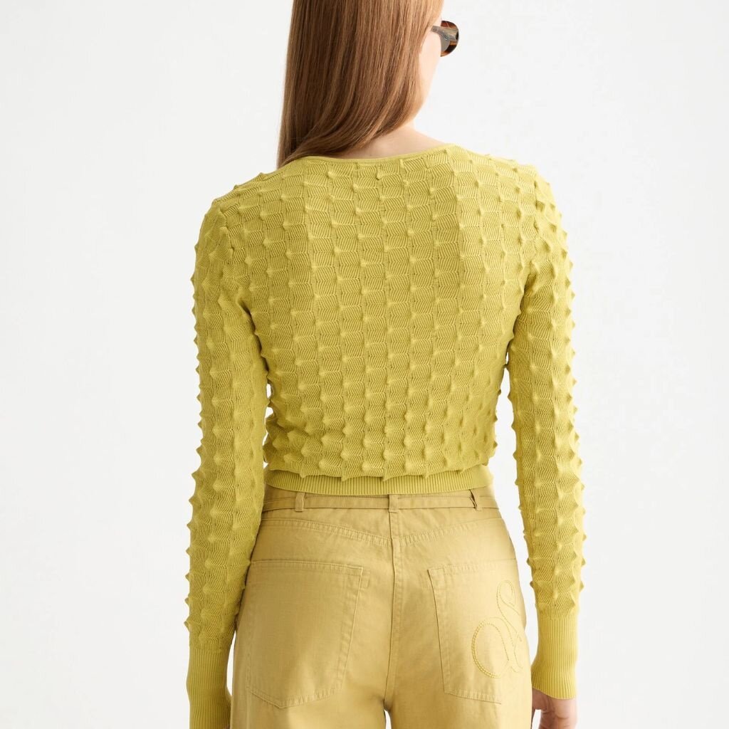 Scotch & Soda - Womenswear Slash Neck Textured Stitch Pullover