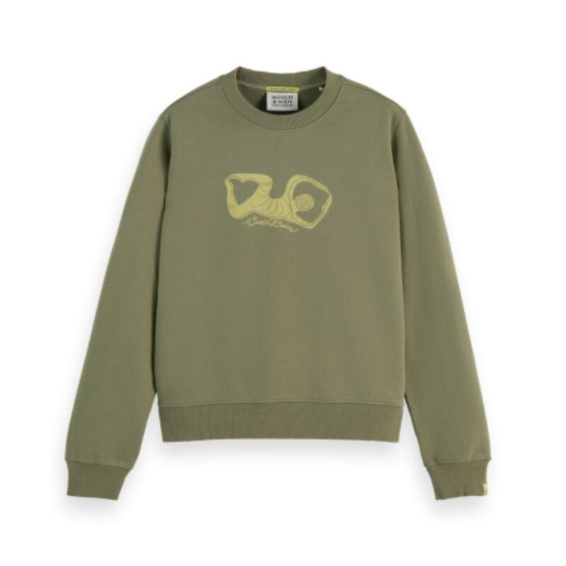 Scotch & Soda - Womenswear Regular Fit Chest Artwork Sweatshirt