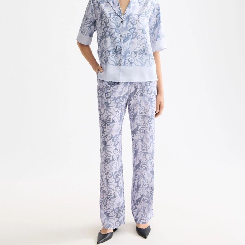 Scotch & Soda - Womenswear Gia Mid-Rise Wide Leg Elastic Trousers