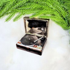 Cody Foster Vintage Turntable Record Player Ornament