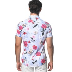 ST33LE (Steele) SP25 ST 9307 Periwinkle Hibiscus Jersey Short Sleeve Shirt