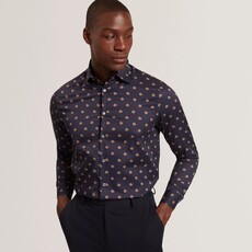 Ted Baker OLUFAR Ditsy Floral Print Cotton Shirt