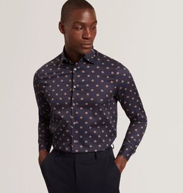 Ted Baker OLUFAR Ditsy Floral Print Cotton Shirt