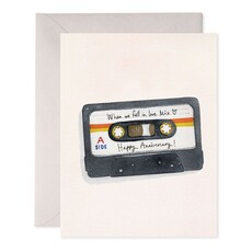 E. Frances Paper Anniversary Mix Tape Card