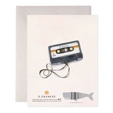 E. Frances Paper Anniversary Mix Tape Card