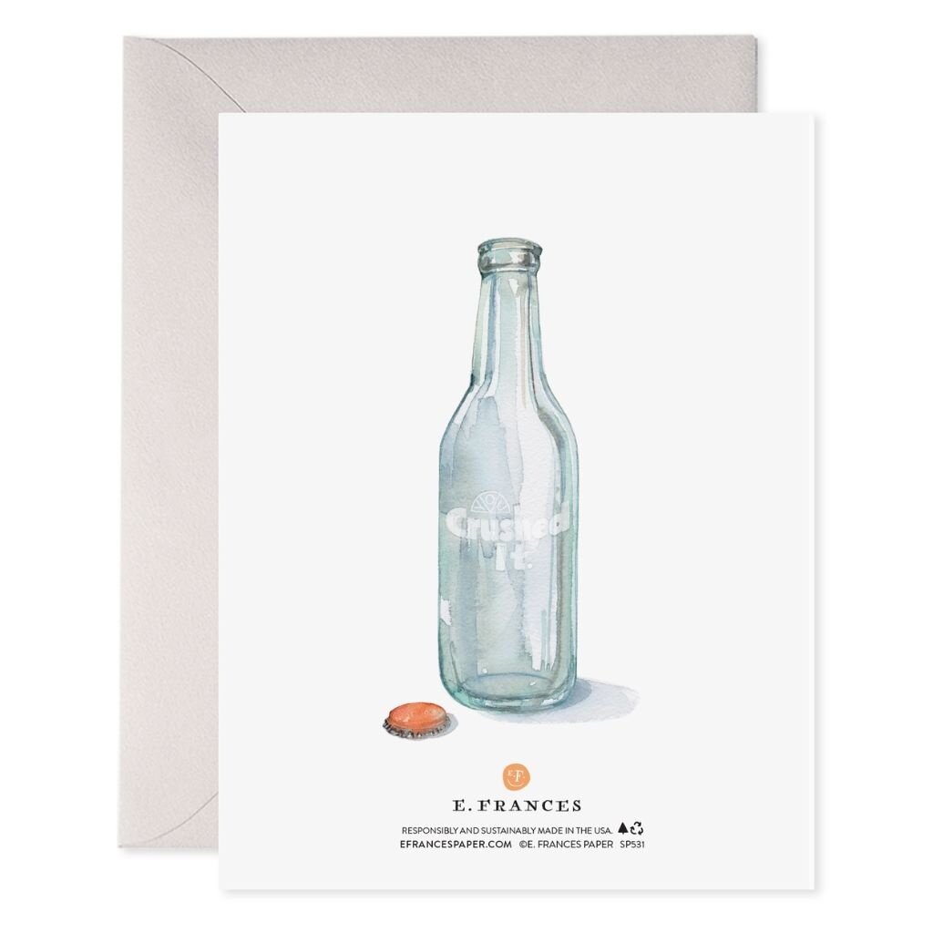 E. Frances Paper Crushed It Graduation Card