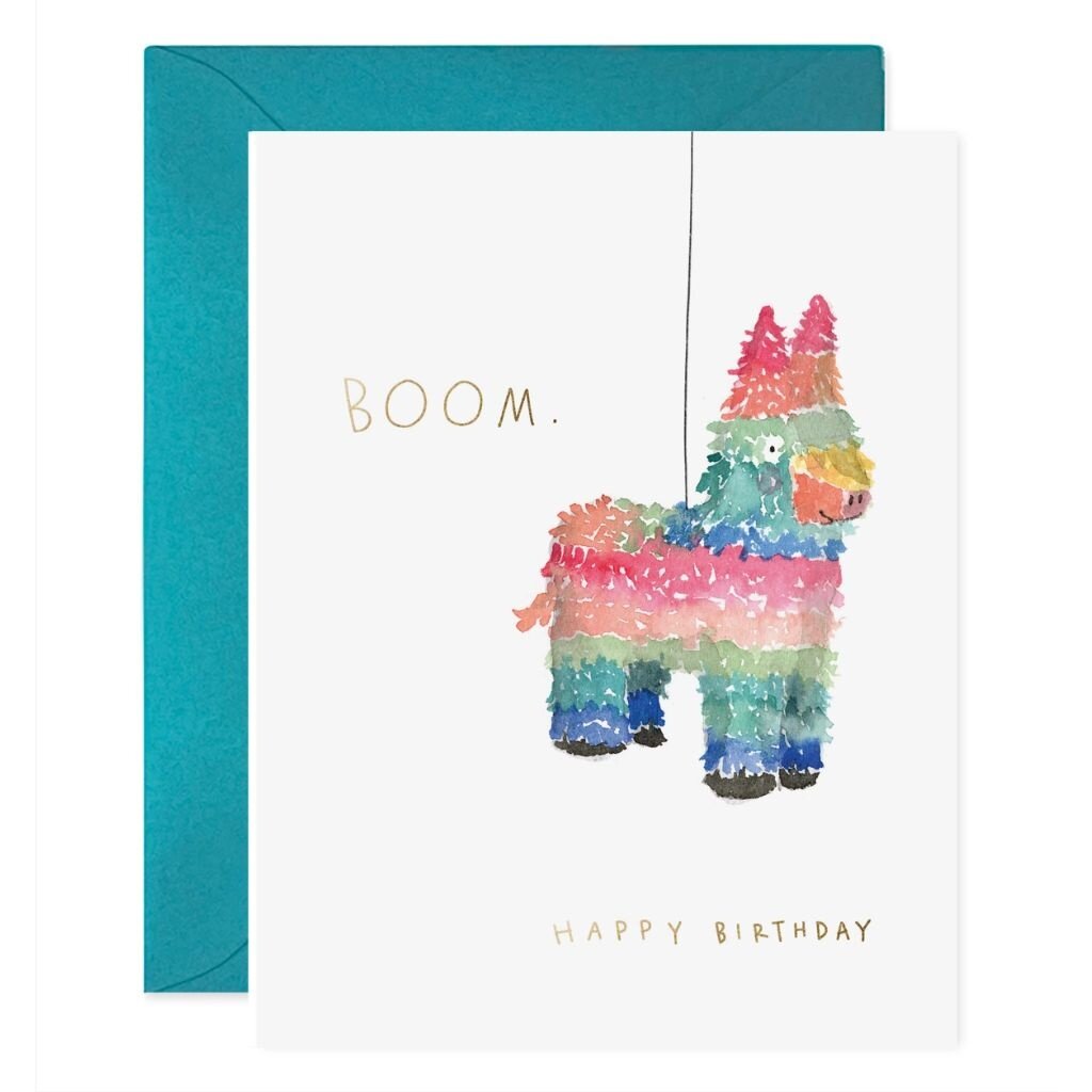 E. Frances Paper Piñata Birthday Card Boom