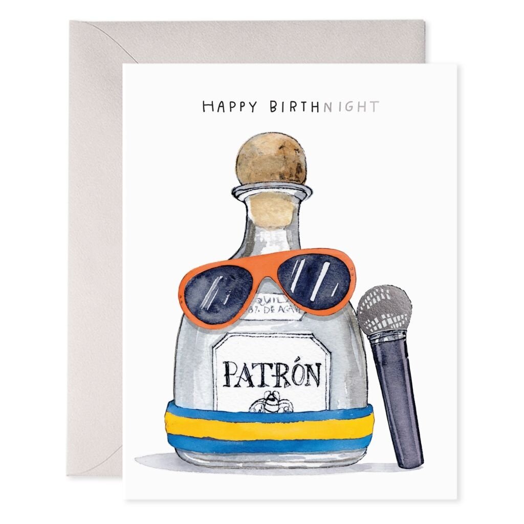 E. Frances Paper Patron Karaoke Birthday Card