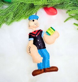 Silk Road Bizaar Popeye Ornament, Felt