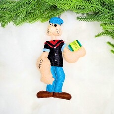 Silk Road Bizaar Popeye Ornament, Felt