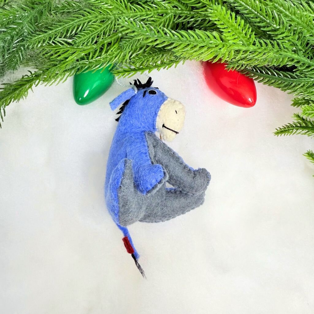 Silk Road Bizaar Eeyore Ornament, Felt