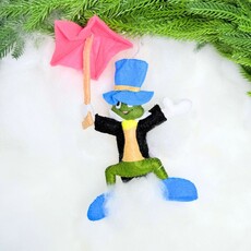 Silk Road Bizaar Jiminy Cricket Ornament, Felt