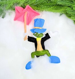 Silk Road Bizaar Jiminy Cricket Ornament, Felt