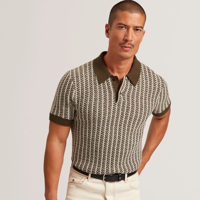 Ted Baker KOLOMER Short Sleeve Herringbone Texture Polo