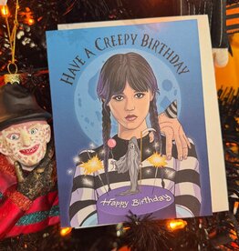 The Found Wednesday Creepy Birthday Card