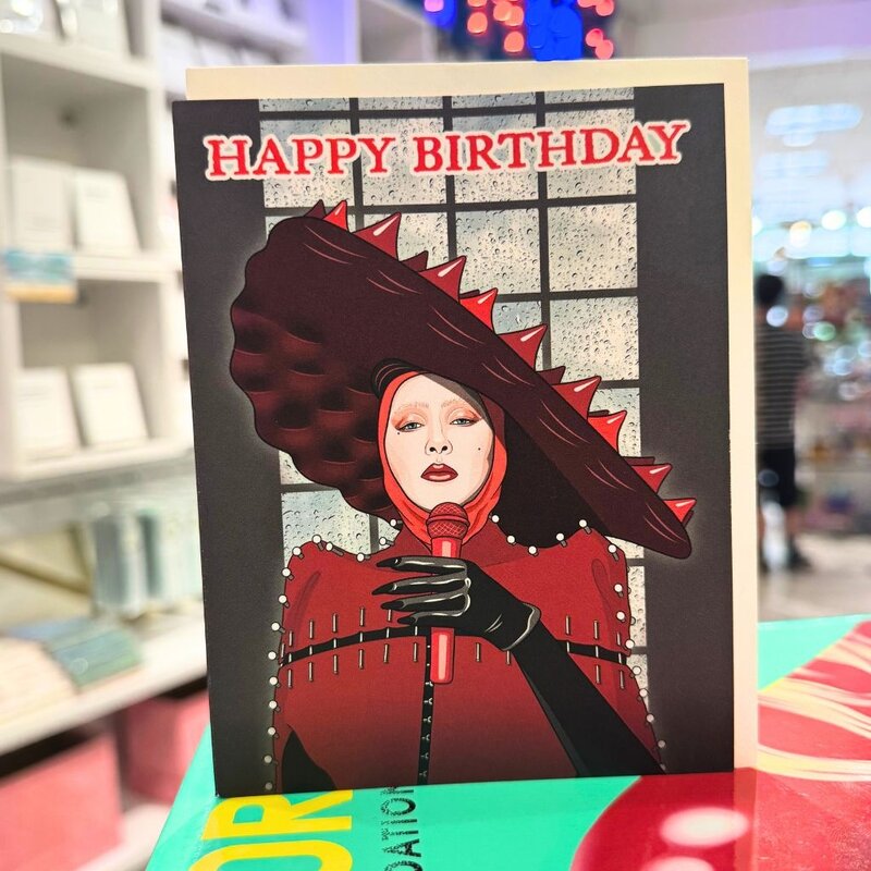 The Found Lady Gaga Abracadabra Birthday Card