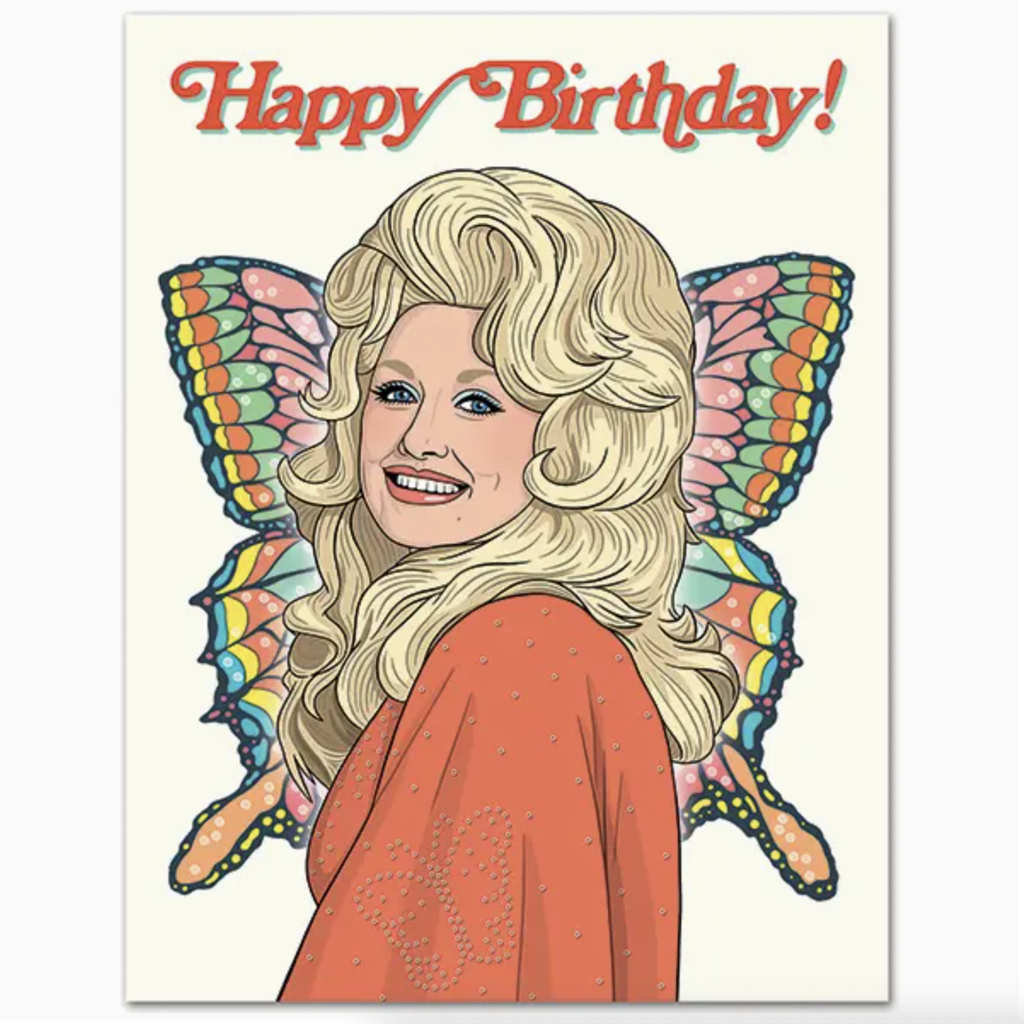 The Found Dolly 70s Butterfly Birthday Card