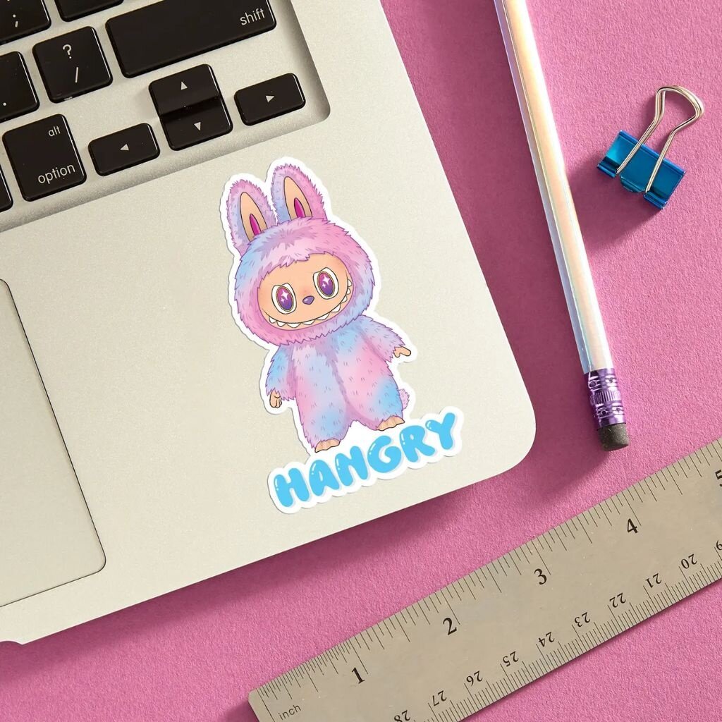 The Found Labubu Hangry Sticker