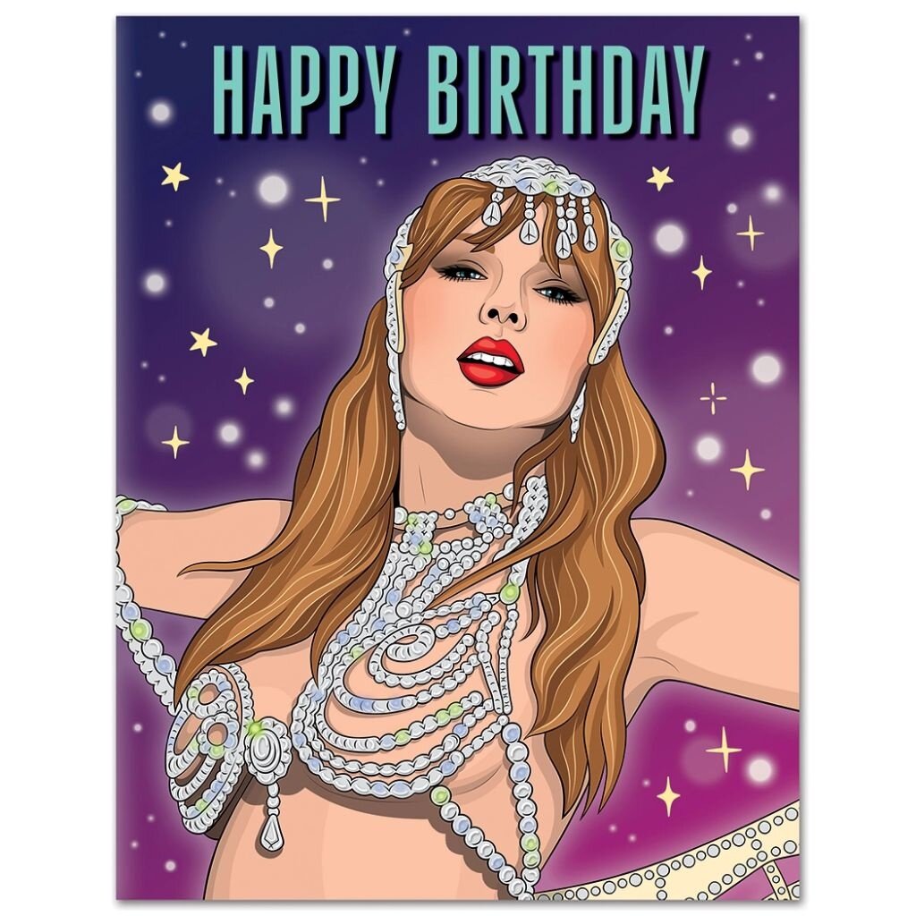 The Found Showgirl Era Taylor Swift Birthday Card