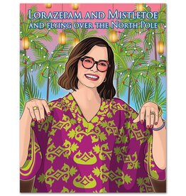 The Found White Lotus Lorazepam and Mistletoe Holiday Christmas Card