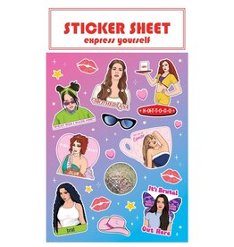 The Found 2020s Pop Divas Sticker Sheet