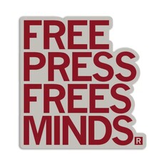 RAYGUN Free Press Free Minds Sticker