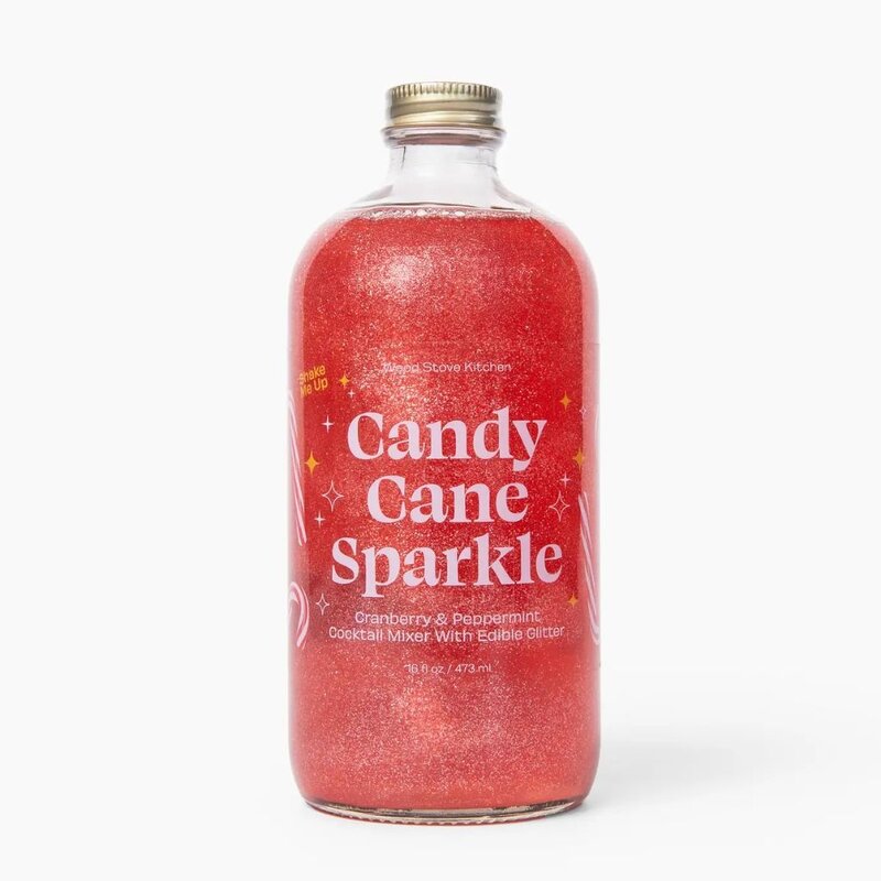 Wood Stove Kitchen Candy Cane Sparkle Cocktail & Mocktail Mixer