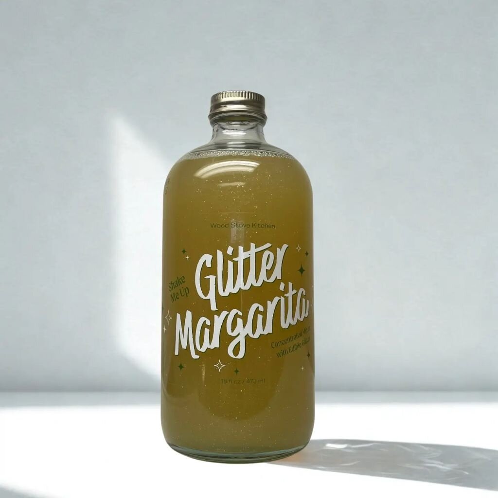 Wood Stove Kitchen Glitter Margarita Mixer 16 fl oz