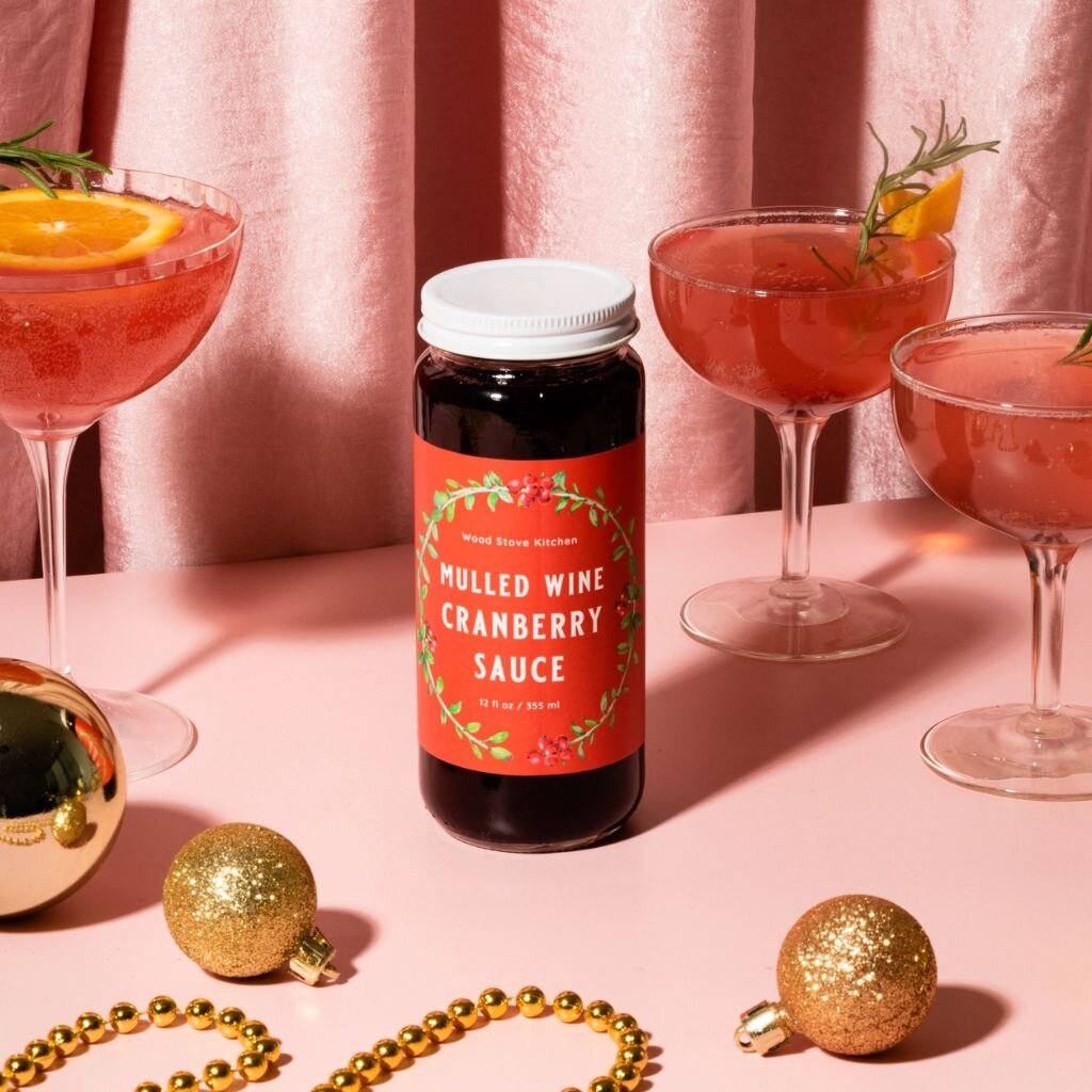 Wood Stove Kitchen Mulled Wine Cranberry Sauce