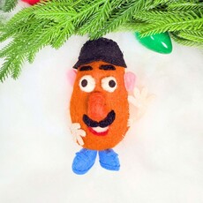 Silk Road Bizaar Mr. Potatohead Ornament, Felt