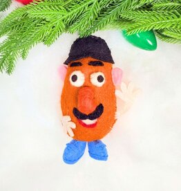Silk Road Bizaar Mr. Potatohead Ornament, Felt