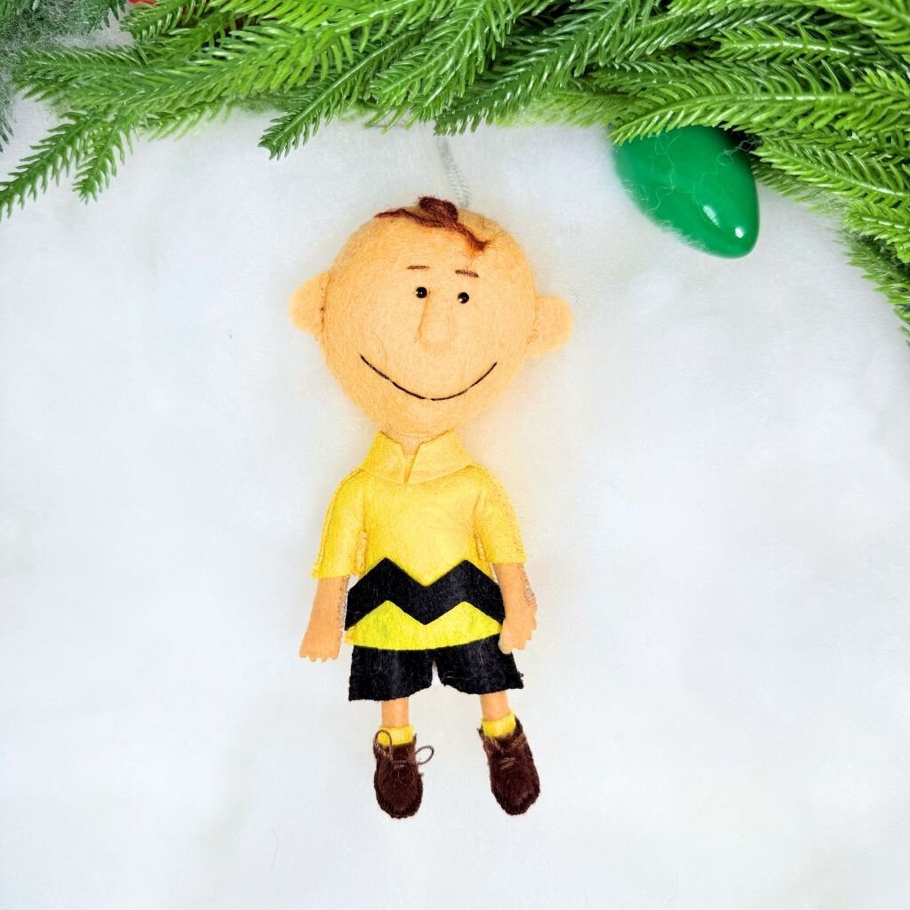 Silk Road Bizaar Charlie Brown Ornament, Felt
