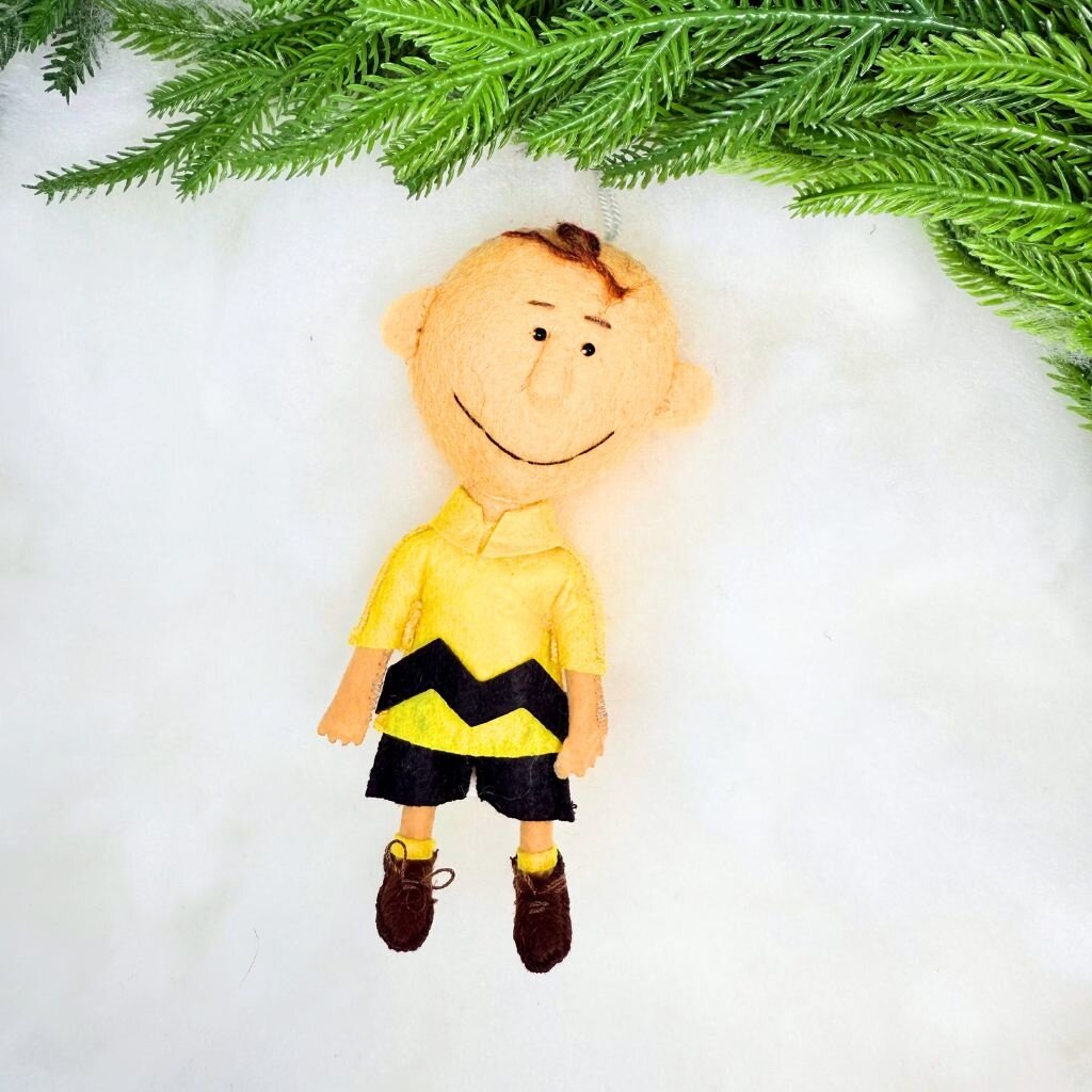 Silk Road Bizaar Charlie Brown Ornament, Felt