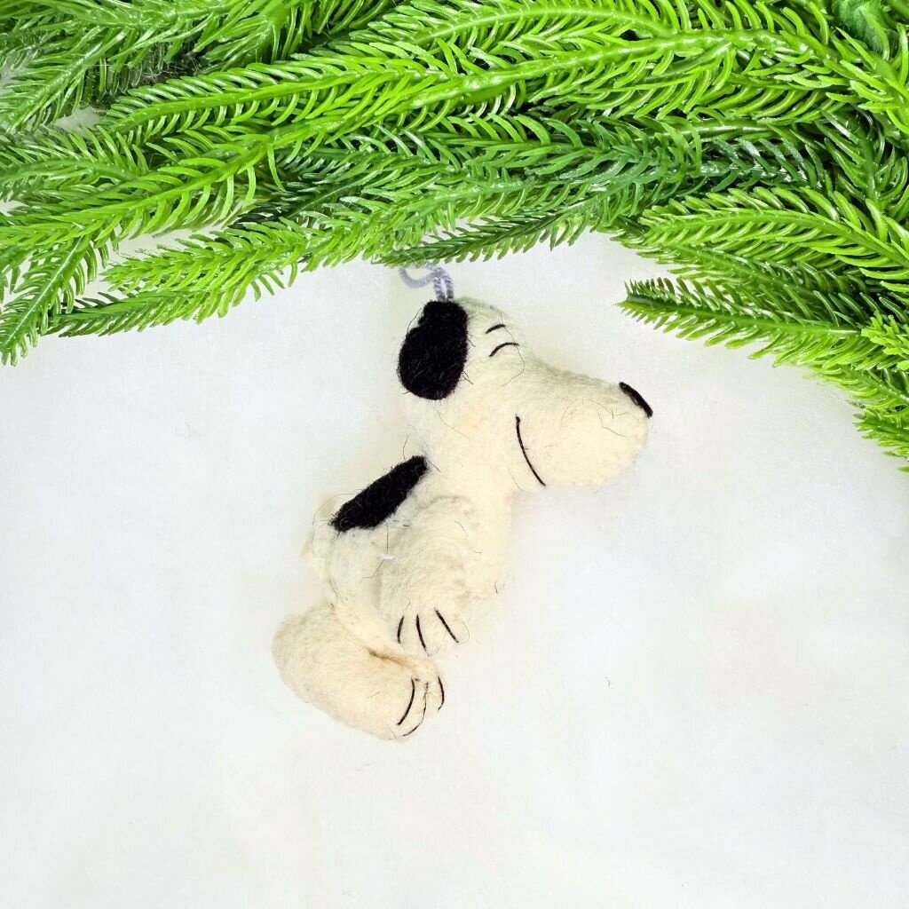 Silk Road Bizaar Snoopy Ornament, Felt
