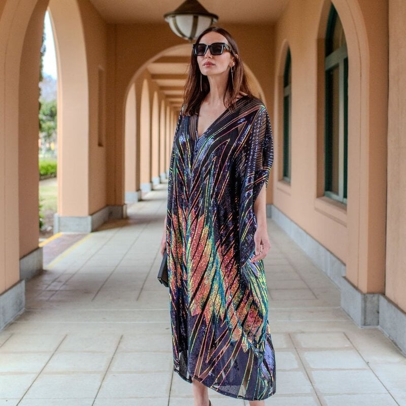 Jennafer Grace Midnight Lotus Caftan
