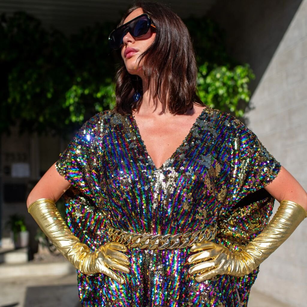 Jennafer Grace Rainbow Rage Caftan