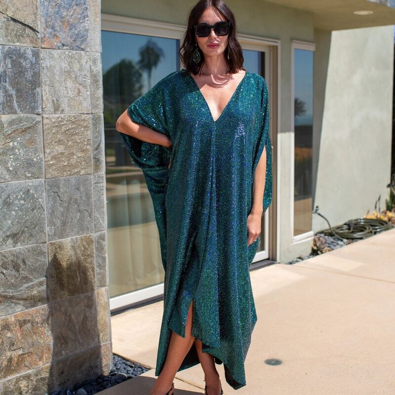 Jennafer Grace Disco Envy Sequin Caftan