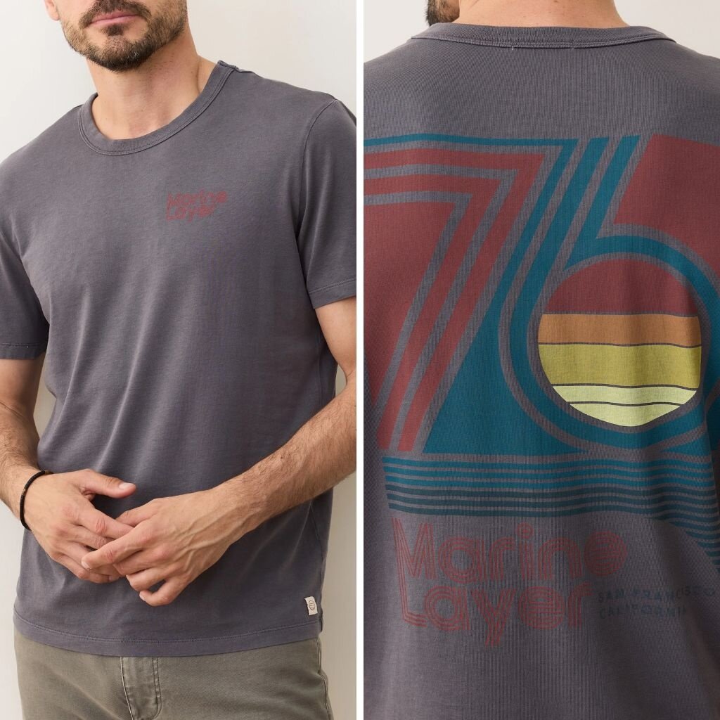 Marine Layer Signature Crew Graphic Tee