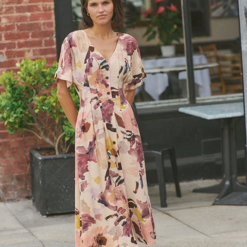 Marine Layer Naomi Midi Dress